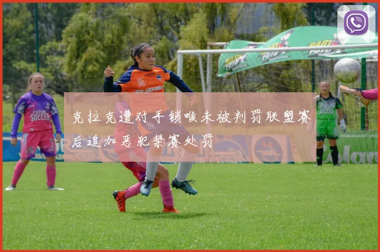 克拉克遭对手锁喉未被判罚联盟赛后追加恶犯禁赛处罚